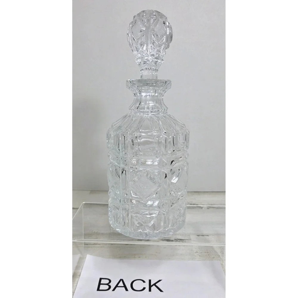 Vintage Heavy Cut Crystal Whiskey Decanter 10